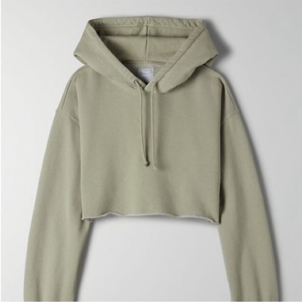 TNA‎ Cozy Fleece Boyfriend Cropped Hoodie
